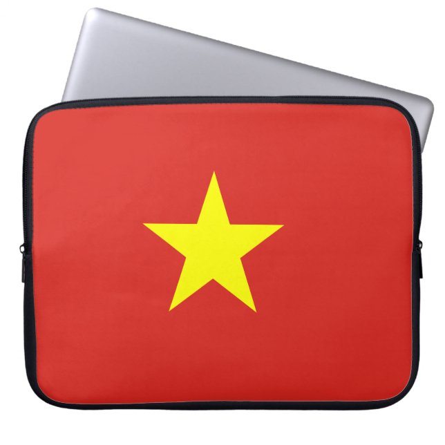 Vietnamese vlag laptop sleeve (Voorkant)