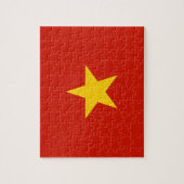 Vietnamese vlag legpuzzel (Verticaal)