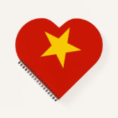 Vietnamese vlag notitieboek (Voorkant)