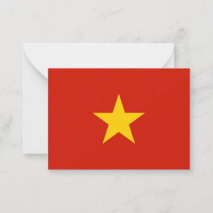 Vietnamese vlag notitiekaartje