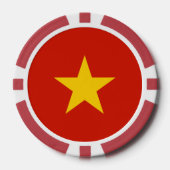 Vietnamese vlag poker chips (Voorkant)