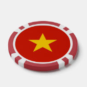 Vietnamese vlag poker chips (Enkel)