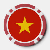 Vietnamese vlag poker chips (Achterkant)