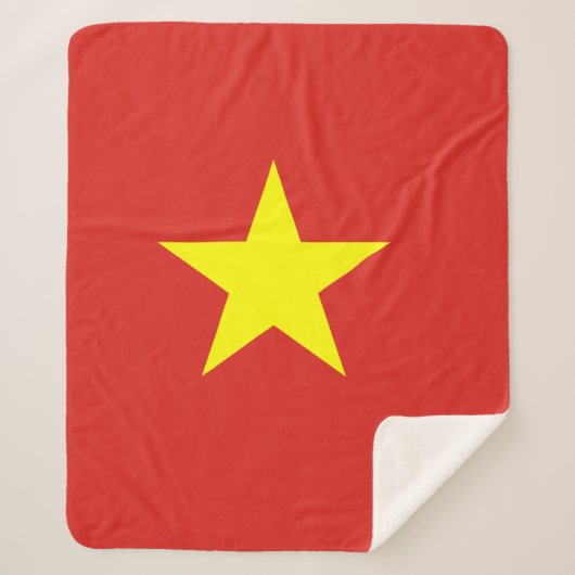 Vietnamese vlag sherpa deken (Voorkant)
