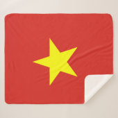 Vietnamese vlag sherpa deken (Voorkant (horizontaal))