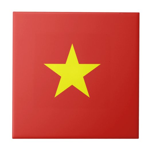 Vietnamese vlag tegeltje (Voorkant)