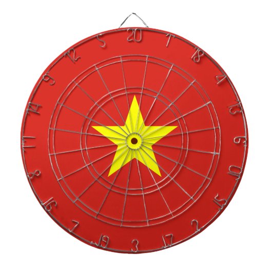 Vietnamese vlag (Vietnam) Dartbord (Voorkant)