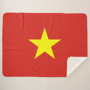 Vietnamese vlag (Vietnam) Sherpa Deken
