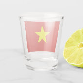 Vietnamese vlag (Vietnam) Shot Glas (Achterkant)