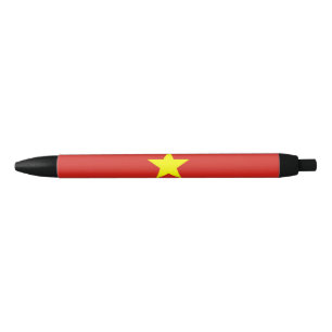 Vietnamese vlag (Vietnam) Zwarte Inkt Pen