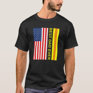 Vietnamese VNC Vlag Vietnam Cong Hoa Beste Papa Ev T-shirt