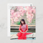 Vietnamese vrouw briefkaart (Voorkant / Achterkant)