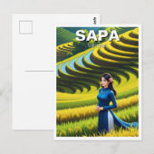 Vietnamese vrouw in Sapa Reizen Briefkaart (Voorkant / Achterkant)