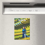 Vietnamese vrouw in Sapa Reizen Magneet (Insitu (Vaatwasser))
