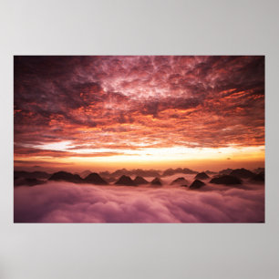 Vietnamese zonsondergang poster