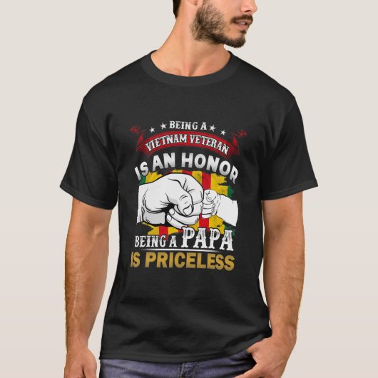 Viëtteran is een eerbetoon dat het om een Papa gaa T-shirt (Voorkant)