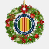 Viëtterans kerstversiering uit Amerika Keramisch Ornament (Achterkant)