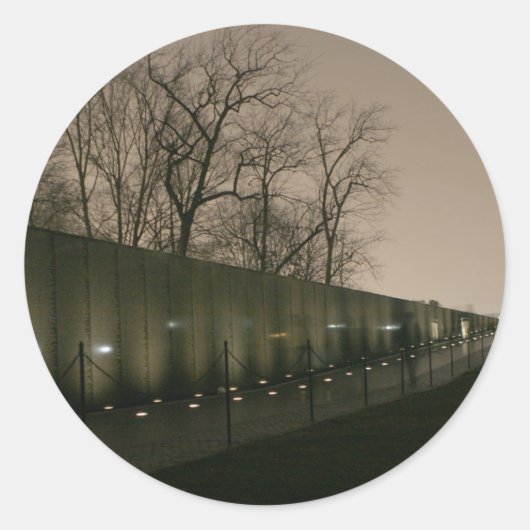 Viëtveteranenherdenking Ronde Sticker (Voorkant)