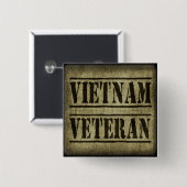 Viëtveteranenleger Vierkante Button 5,1 Cm (Voorkant /achterkant)