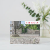 Vieux Aberdeen Mercat Cross vue carte postale (Debout devant)