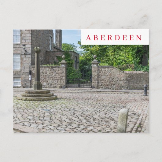 Vieux Aberdeen Mercat Cross vue carte postale (Devant)