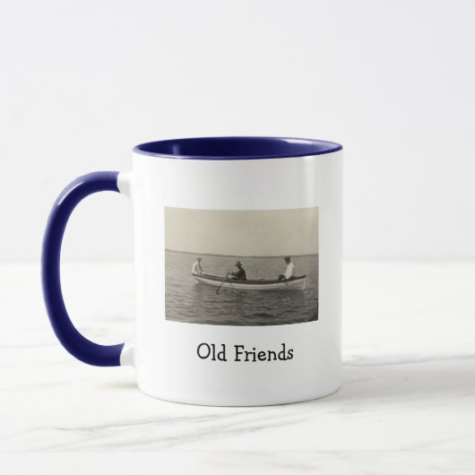 Vieux amis Bateau Antique Photo Café Mug (Gauche)