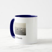 Vieux amis Bateau Antique Photo Café Mug (Devant gauche)