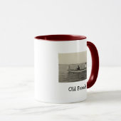 Vieux amis Bateau Antique Photo Café Mug (Devant droit)