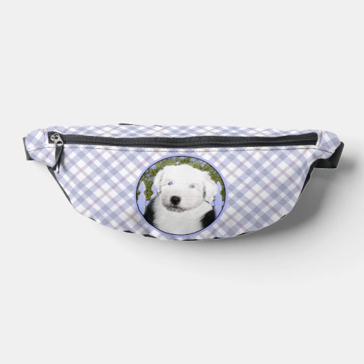 Vieux anglais Sheepdog Puppy Painpy Pet Dog Art (Poser)