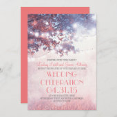 Vieux arbre - Lumières et Faire-part de mariage au (Devant / Derrière)