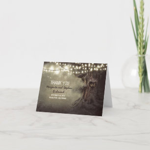 vieux arbre lumières romantiques mariage merci car