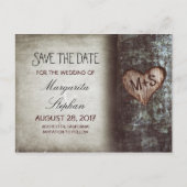 vieux arbre rustique enregistrer la date cartes po (Devant)