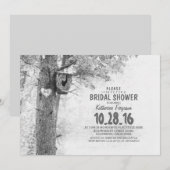 vieux arbre rustique pays nuptiale invitations (Devant / Derrière)