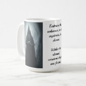 Vieux Assistant Gris Sage Mug avec devis (Devant gauche)