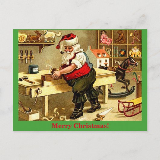 Vieux atelier de Père Noël Cartes postales de Noël (Devant)