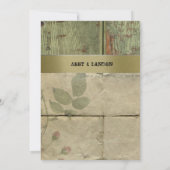 Vieux bois, invitations françaises vintages de (Dos)