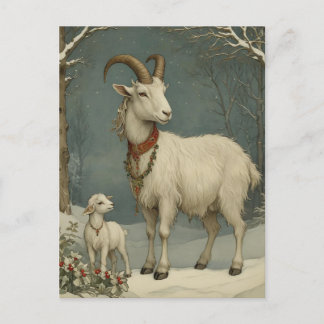 Vieux Bouc de Noël, Carte Joyeuse de la période de