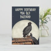Vieux Buzzard Bonne Carte de voeux d'anniversaire (Debout devant)