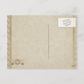 Vieux Cabine Fenêtre Carte postale de Noël (Dos)