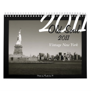 Vieux calendrier de l'âme 2011 - New York vintage