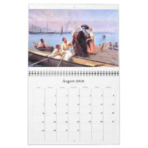 Vieux calendrier mural d'Istanbul