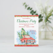 Vieux Camion Noël Invitations (Debout devant)