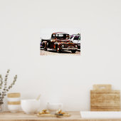 Vieux Camion Rustique Poster photo Art (Cuisine)