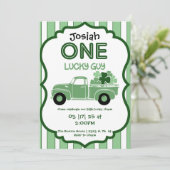 Vieux Camion Shamrock Invitation d'anniversaire (Debout devant)