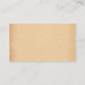 Vieux carte de visite de papier (Dos)