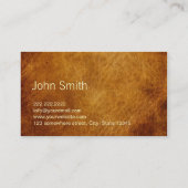 Vieux carte de visite de papier déchiré d'agent de (Dos)