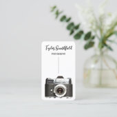 Vieux Carte de visite de photographie de caméra (Debout devant)