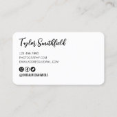 Vieux Carte de visite de photographie de caméra (Dos)