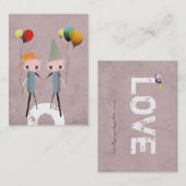 vieux carte de visite ornithologique blanc (Devant / Derrière)