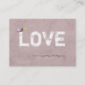 vieux carte de visite ornithologique blanc (Dos)